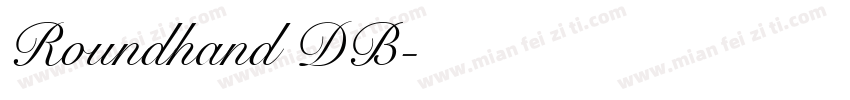 Roundhand DB字体转换